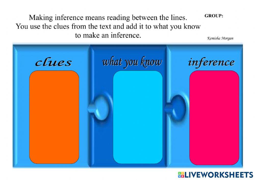 Inference Group Puzzle Blank Sheet
