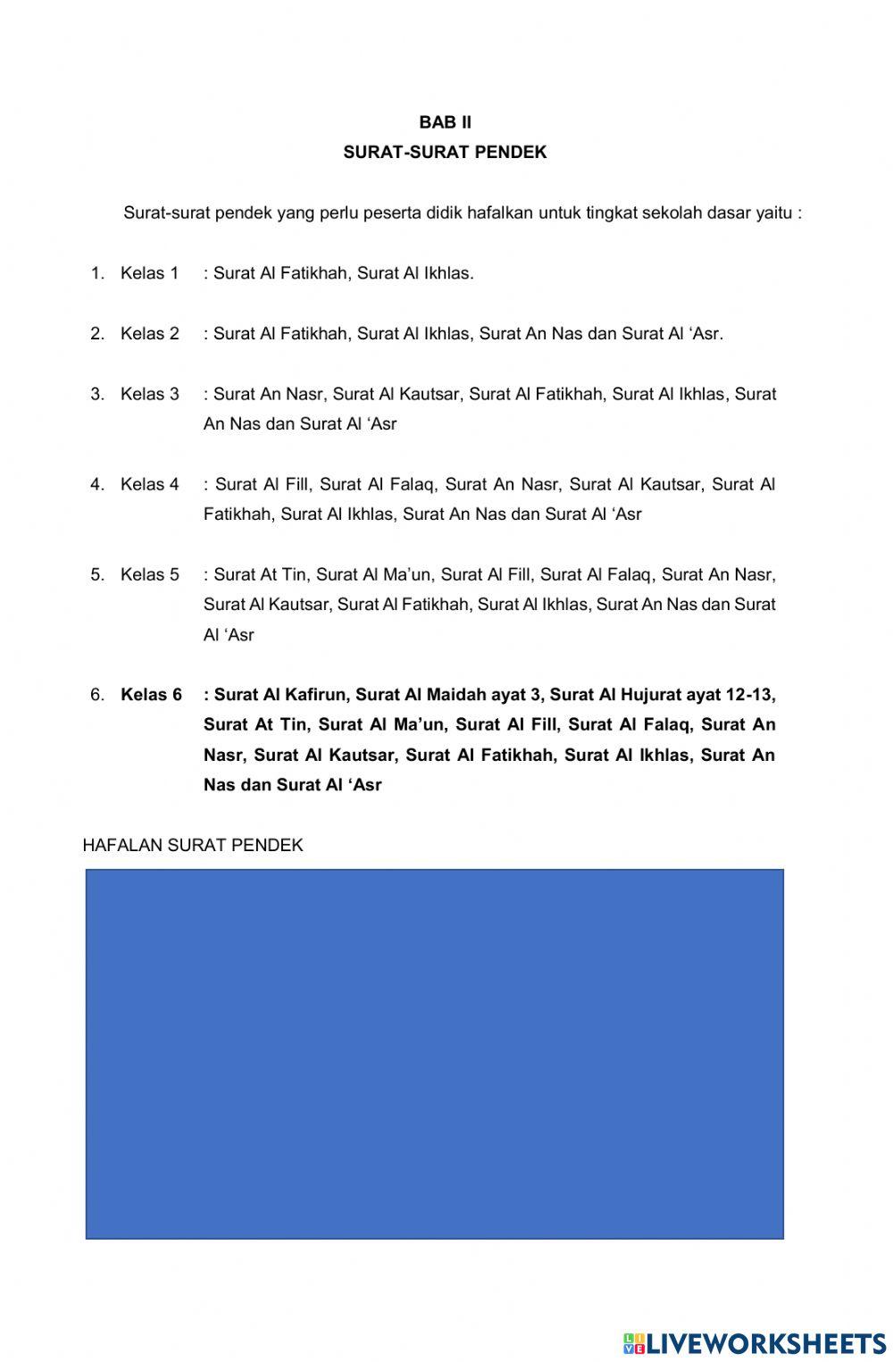 Tabel Aktivitas Siswa