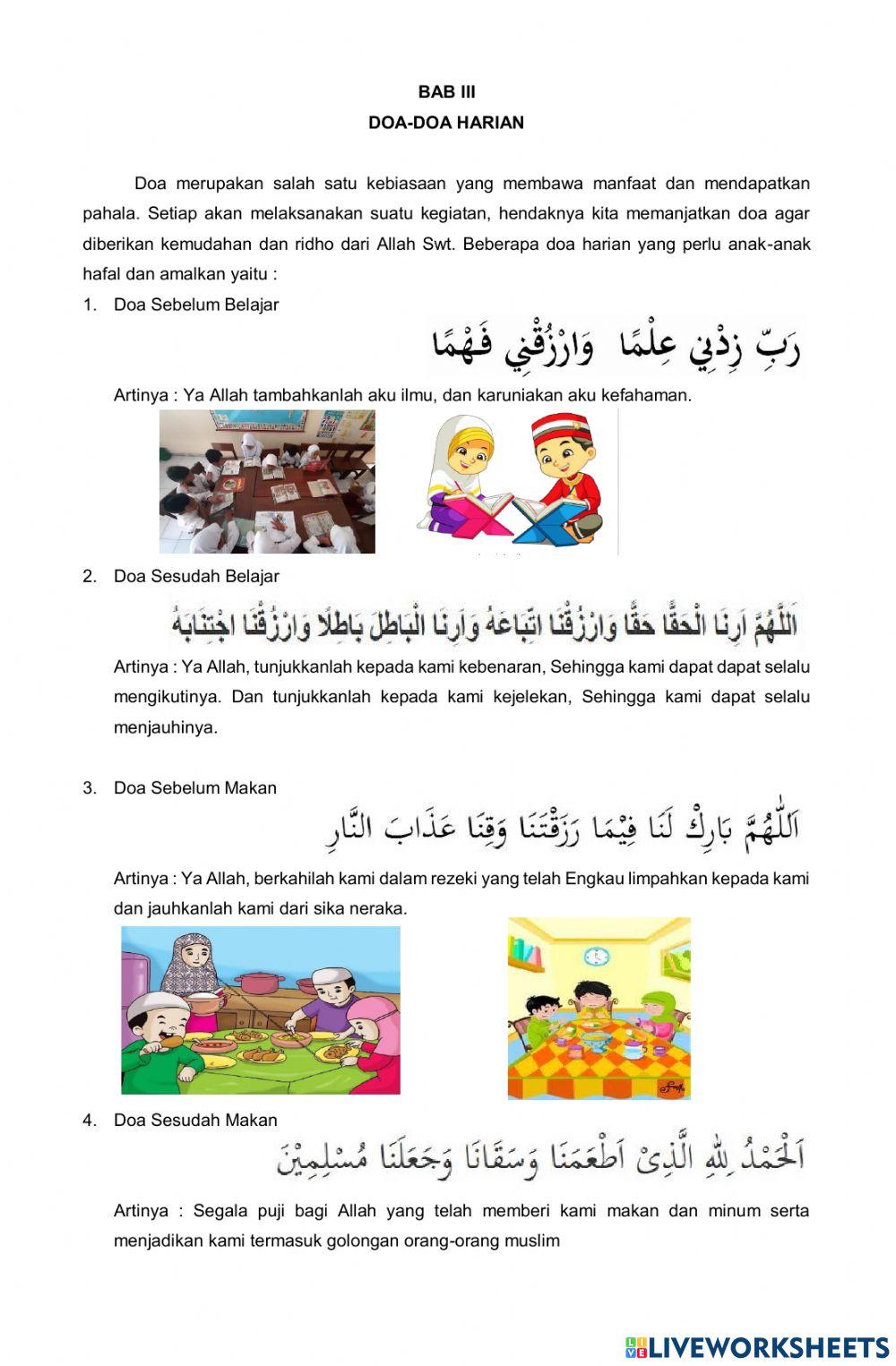 Tabel Aktivitas Siswa