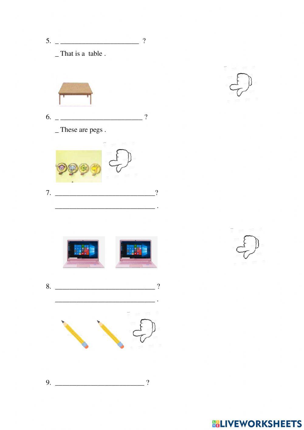 This that these those