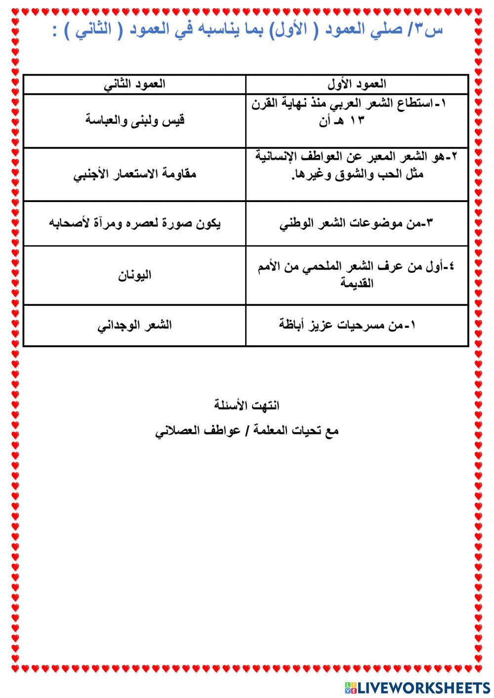 عوامل نهضة الأدب الحديث وفنون الشعر الحديث