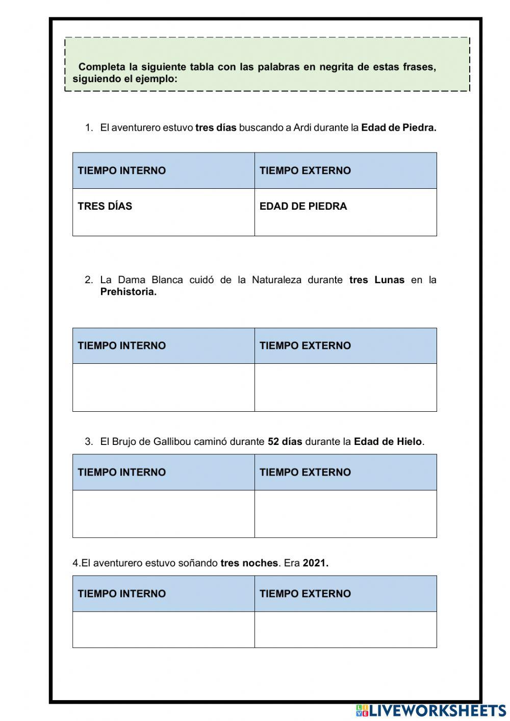 TIEMPO EXTERNO-INTERNO