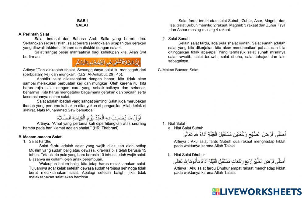 Tabel Aktivitas Siswa