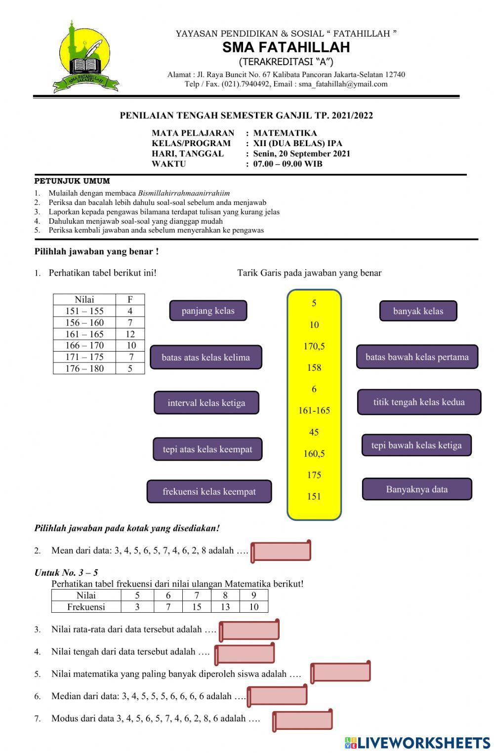 PTS Ganjil XII TA 2021-2022