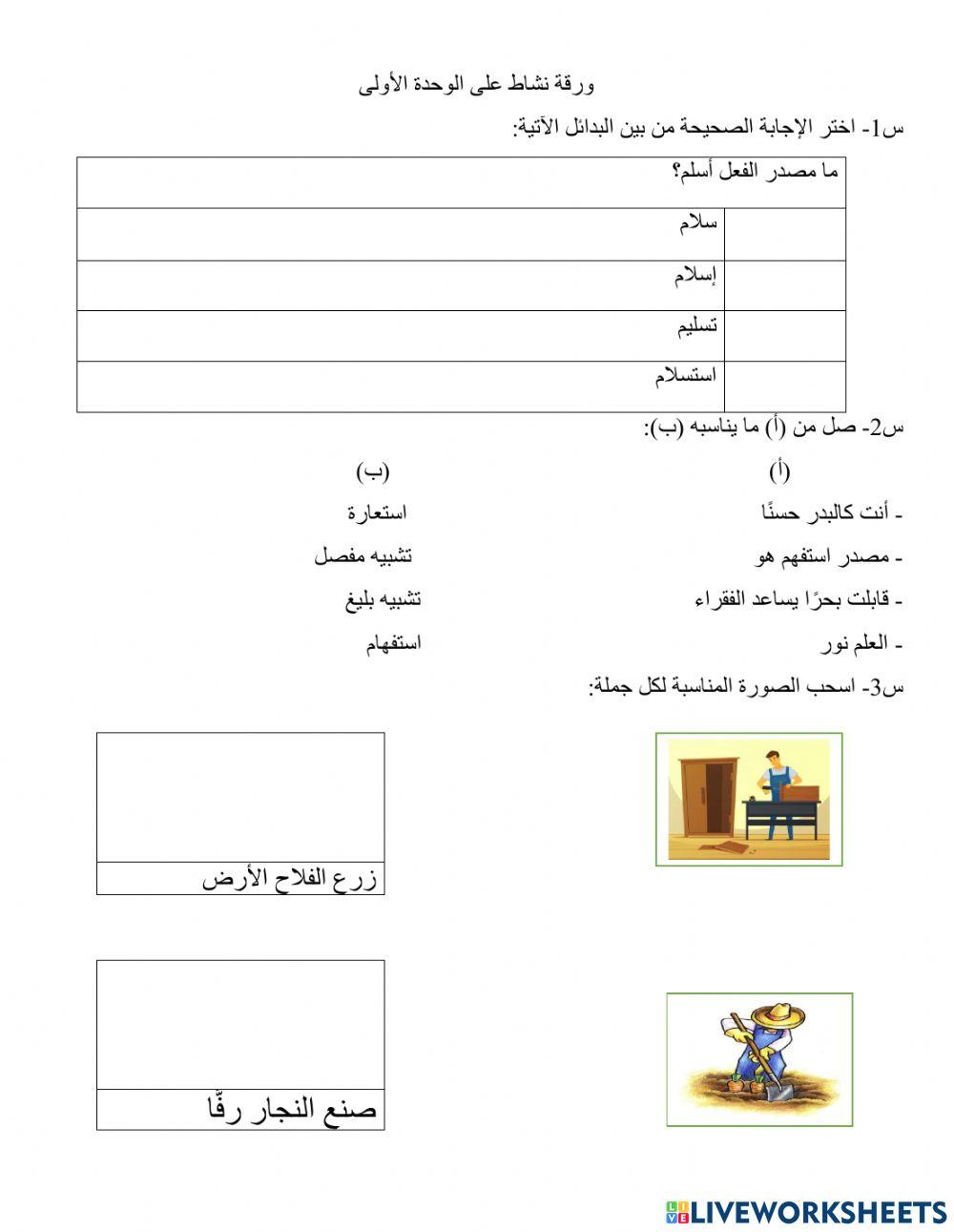 ورقة عمل على المصدر