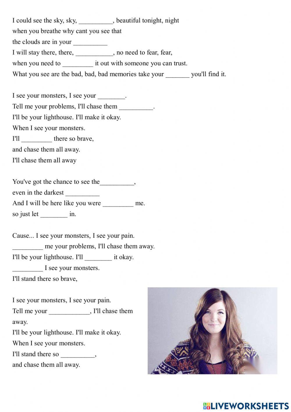 English song-Monsters by Katie Sky