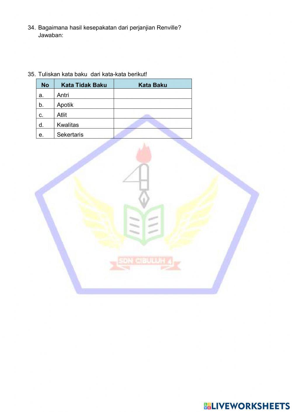 PTS Ganjil Bahasa Indonesia