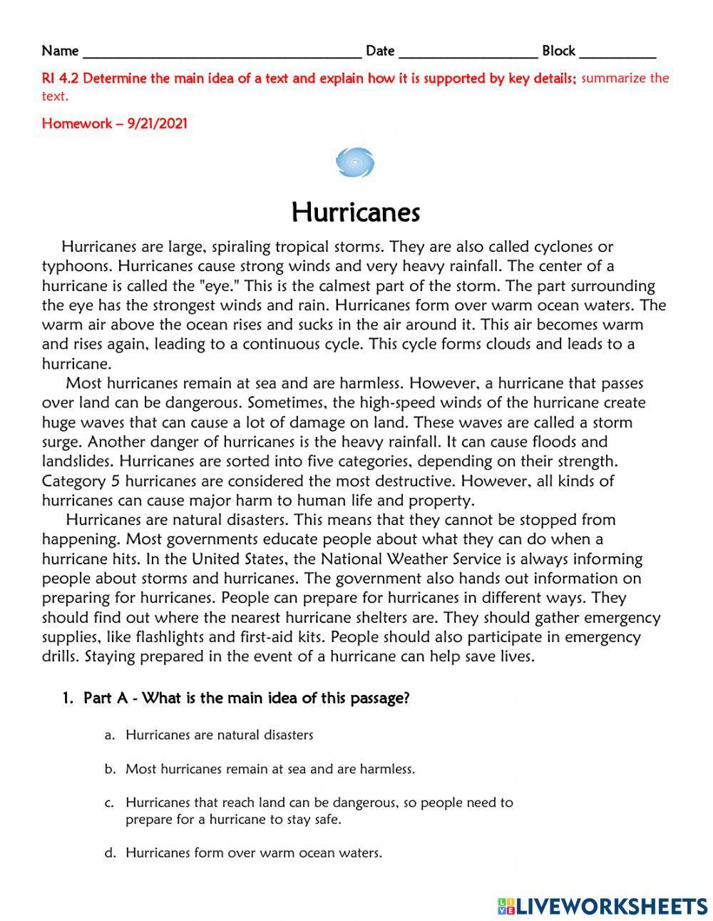 Homework 9-21-2021 RI 4.2 Hurricanes