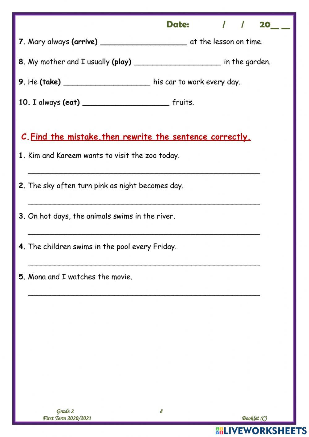 Present simple part 1