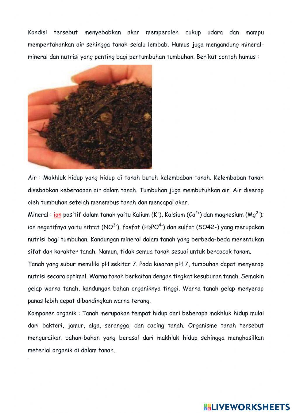 Lkpd 3.9-2 Tanah dan Keberlangsungan Kehidupan 2