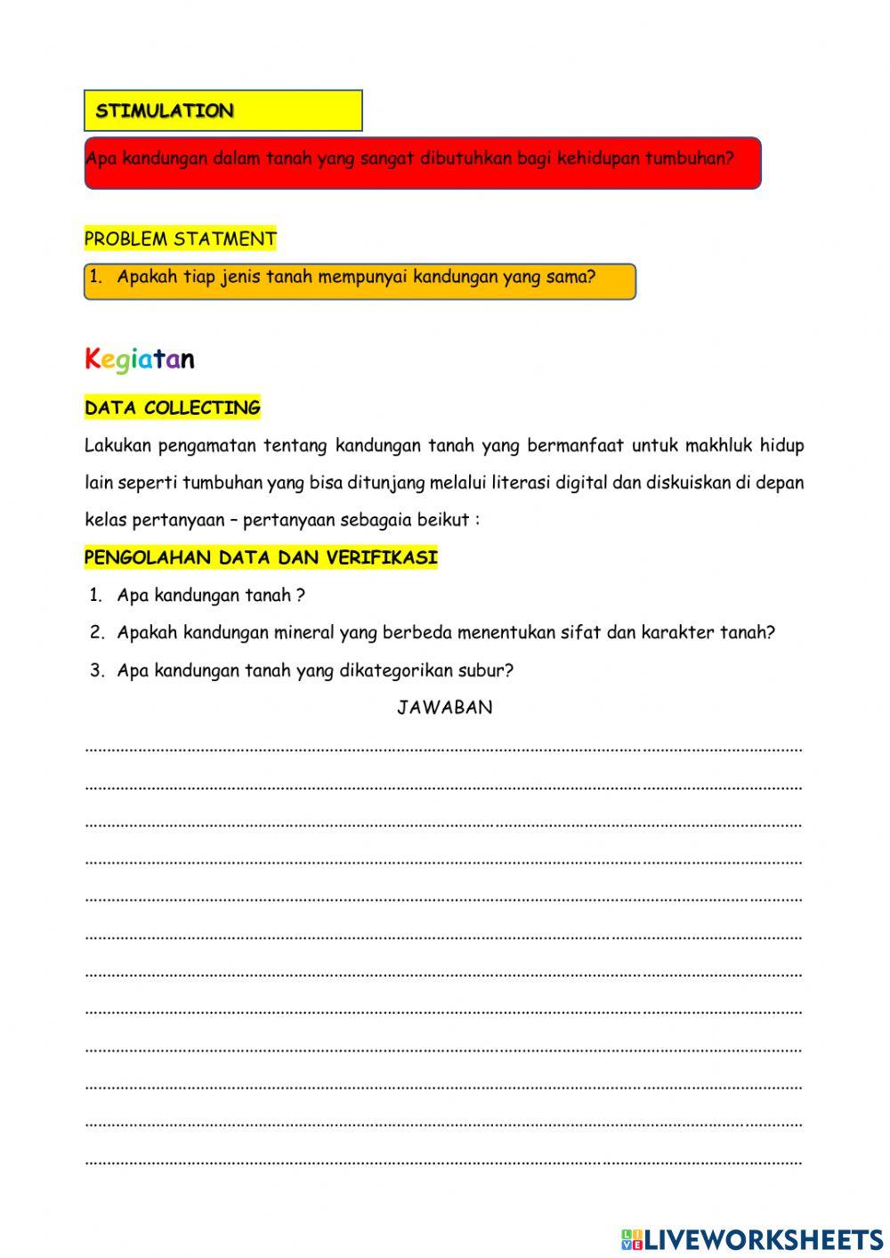 Lkpd 3.9-2 Tanah dan Keberlangsungan Kehidupan 2