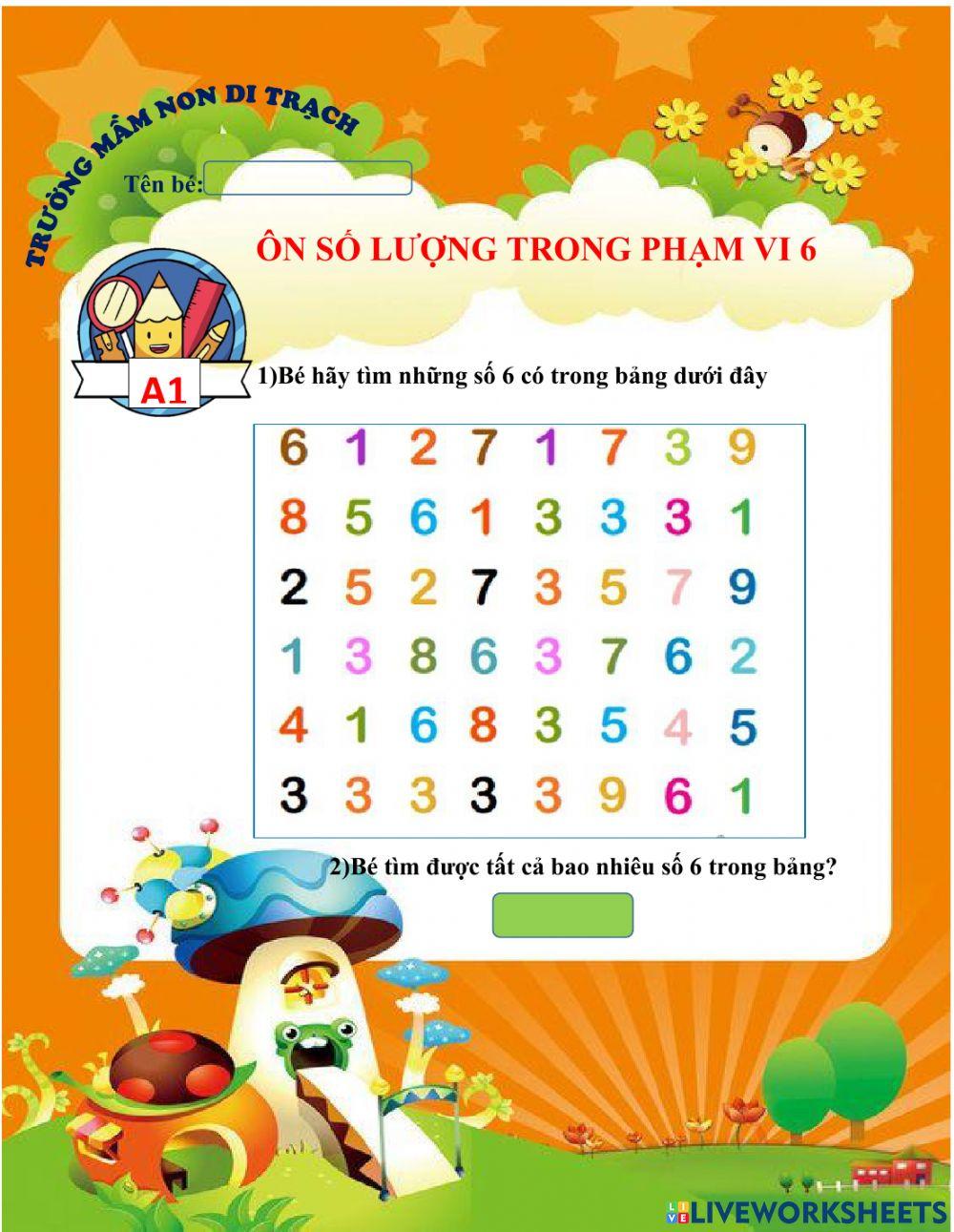 Ôn số lượng 6