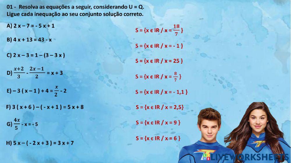 Equação do 1° grau