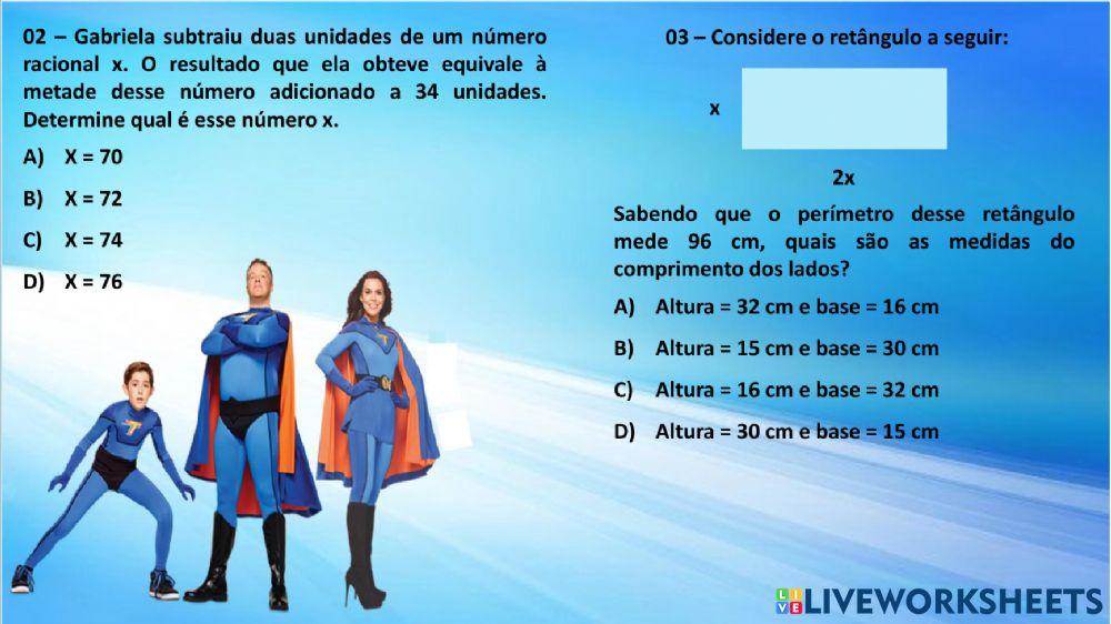 Equação do 1° grau