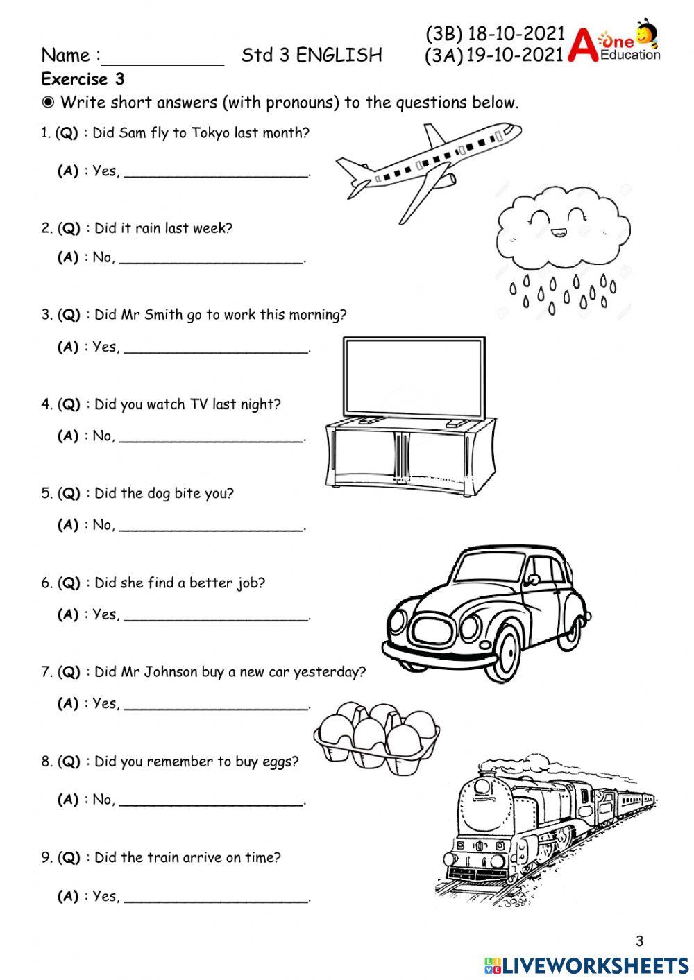 Std 3A & 3B ENG 25&261021