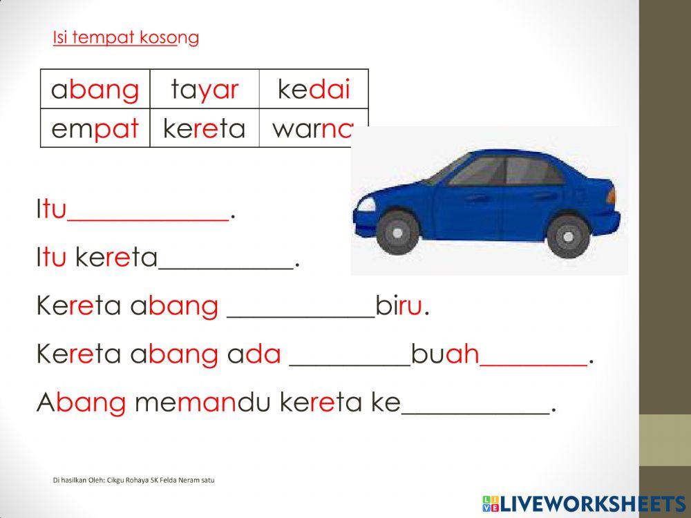 Isi tempat kosong by Cikgu Rohaya Sk Felda Neram satu