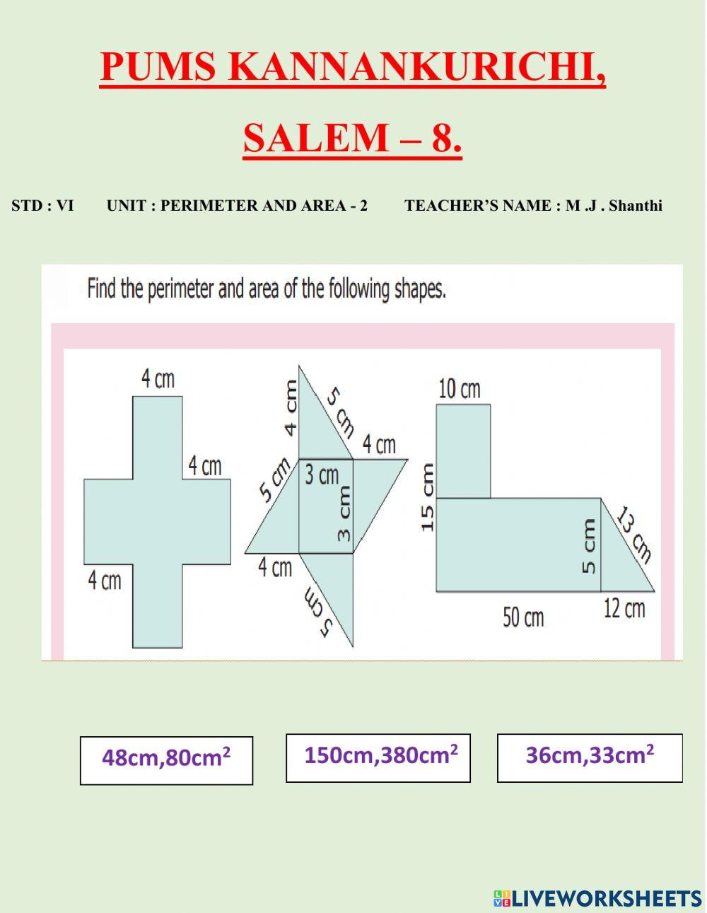 3-perimeter and area-2