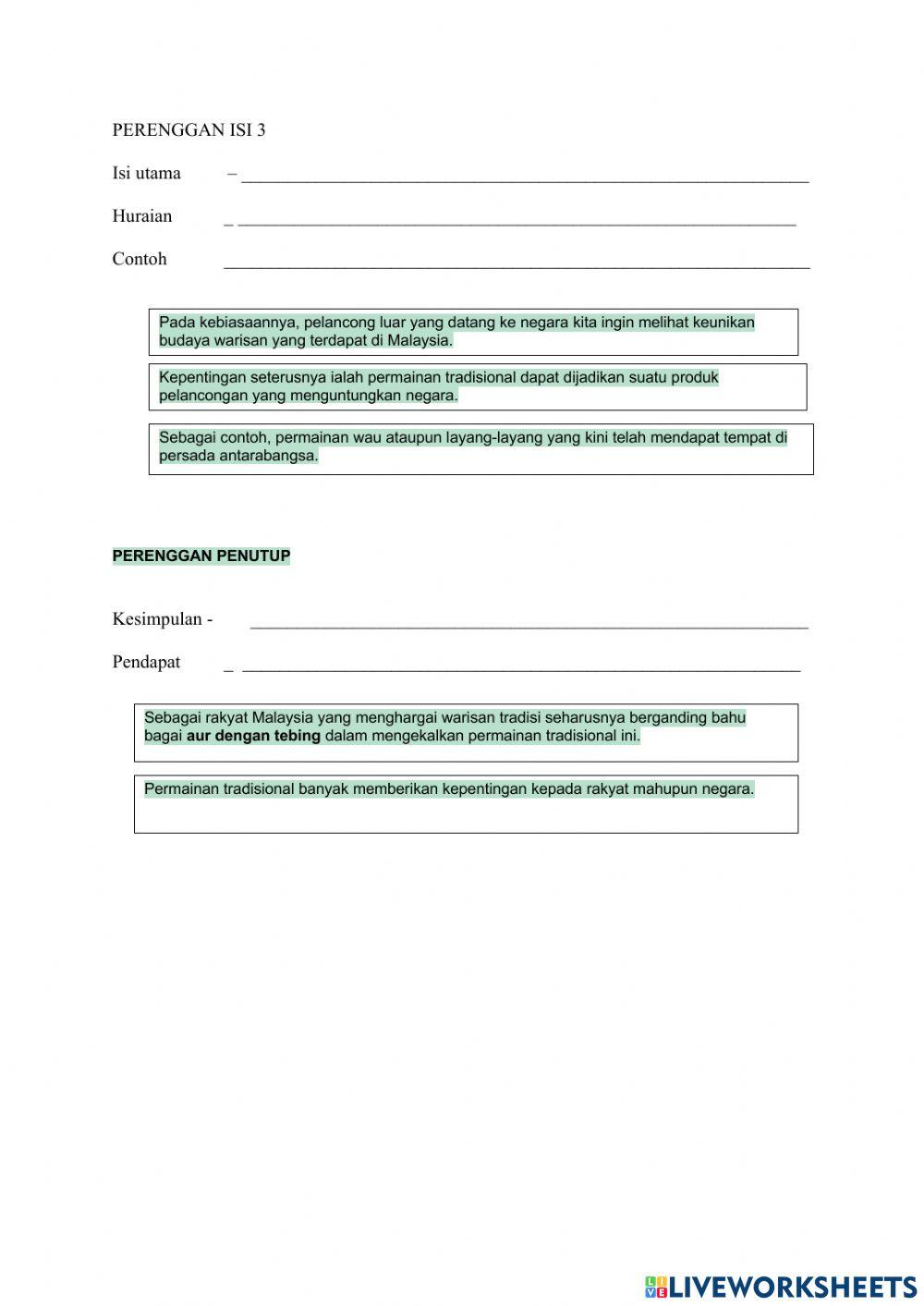 Kepentingan Permainan Tradisional