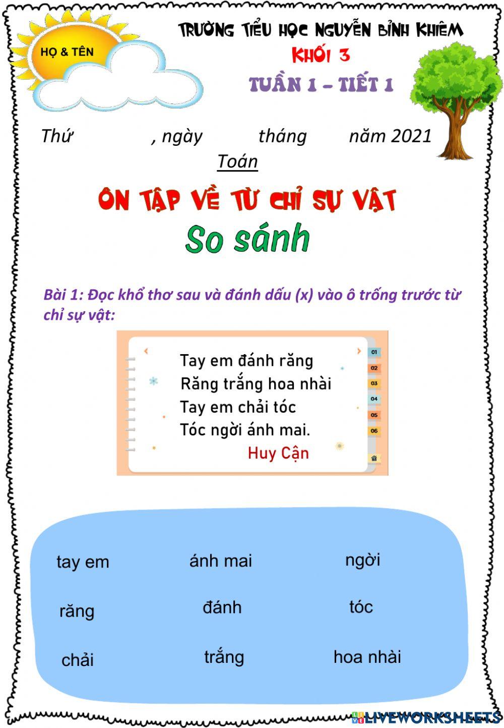 LTVC từ chỉ so sánh