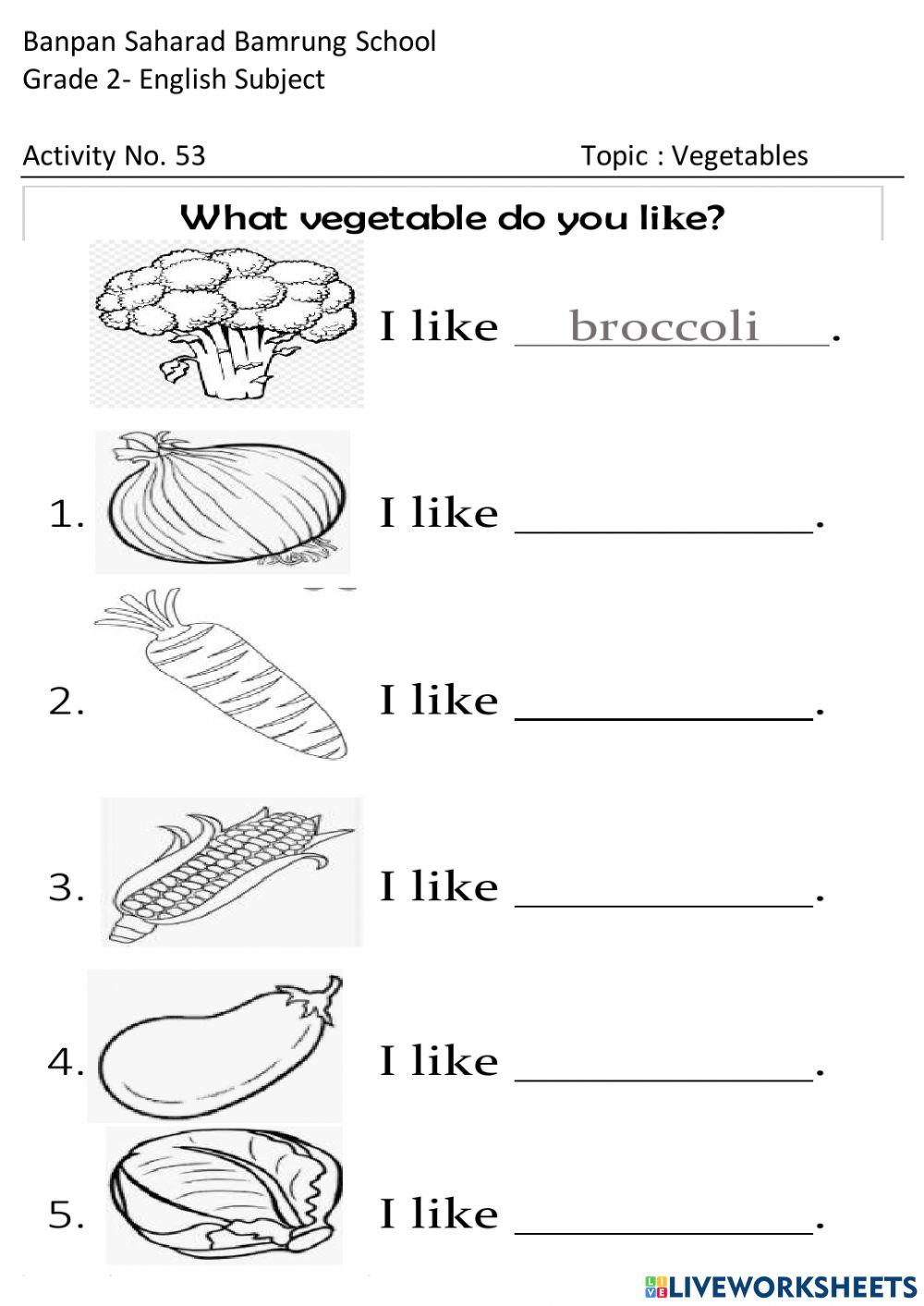 Grade 2 Worksheets - Banpan Saharad Bamrung School worksheet | Live