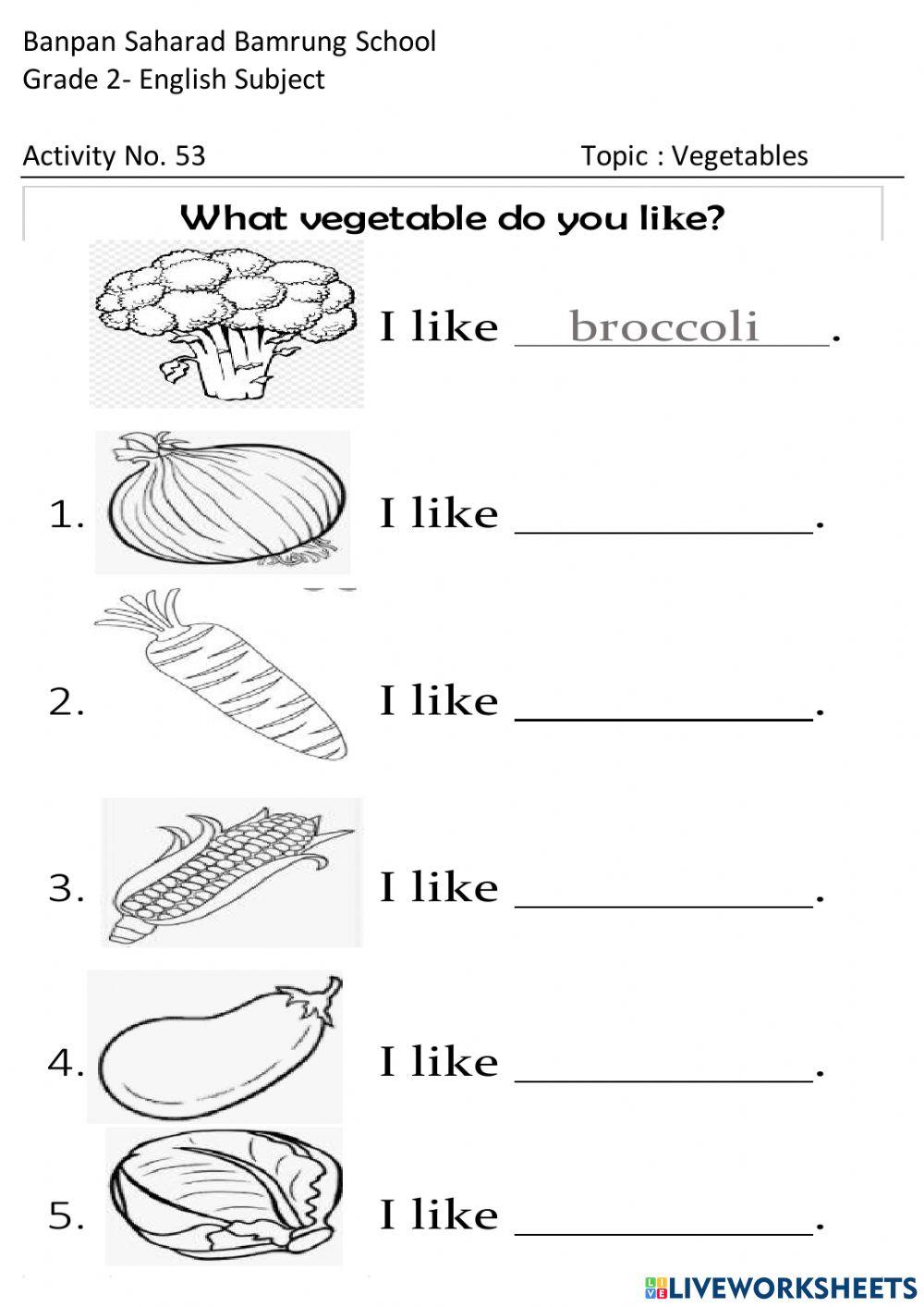 Grade 2 Worksheets - Banpan Saharad Bamrung School