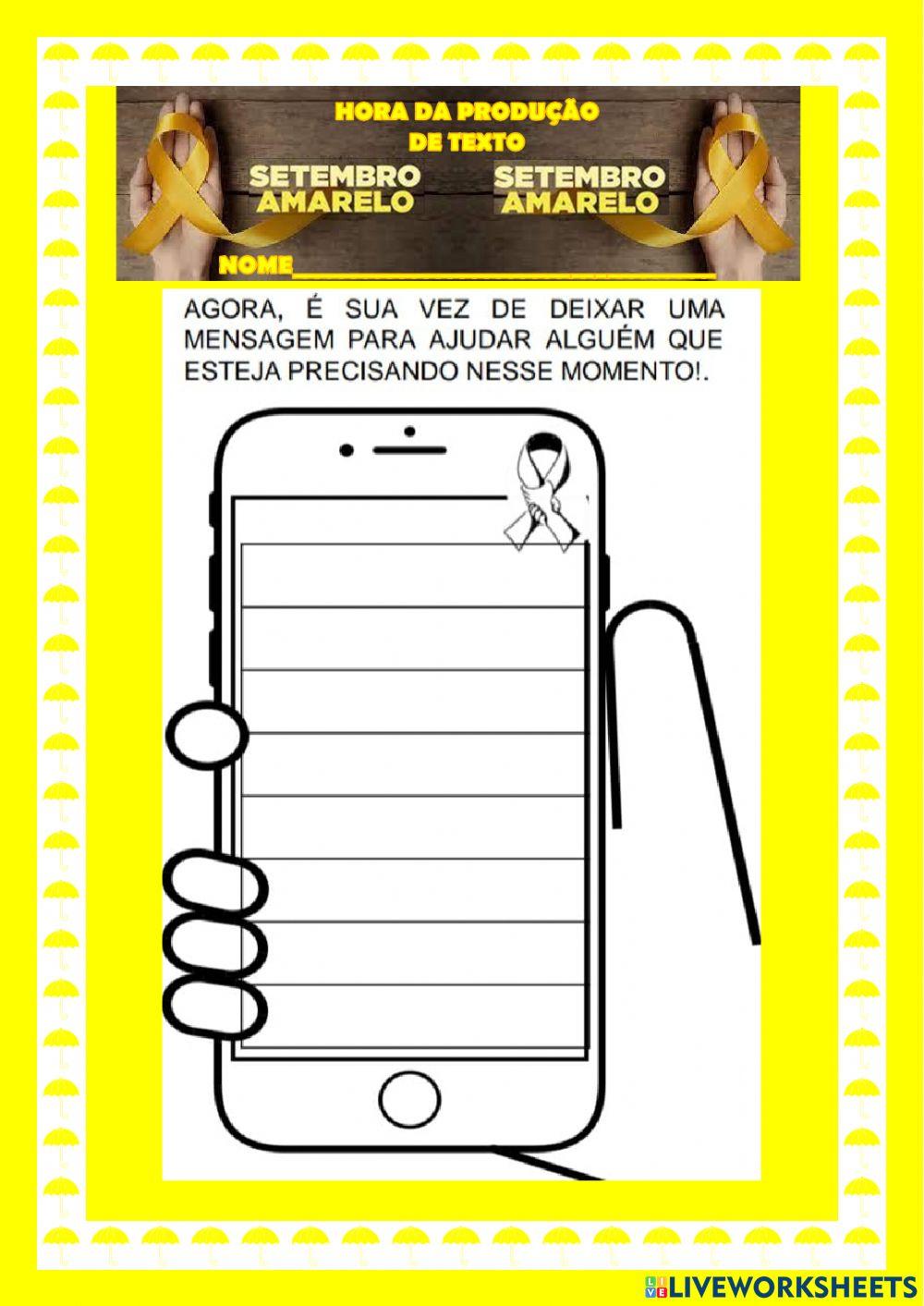 Produção de mensagem motivacional