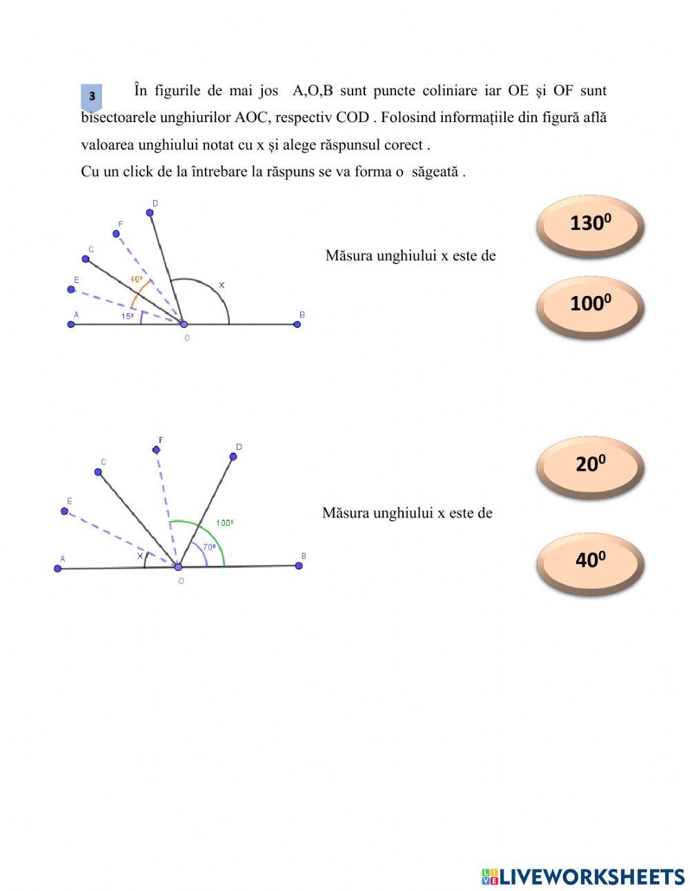Bisectoarea unui unghi