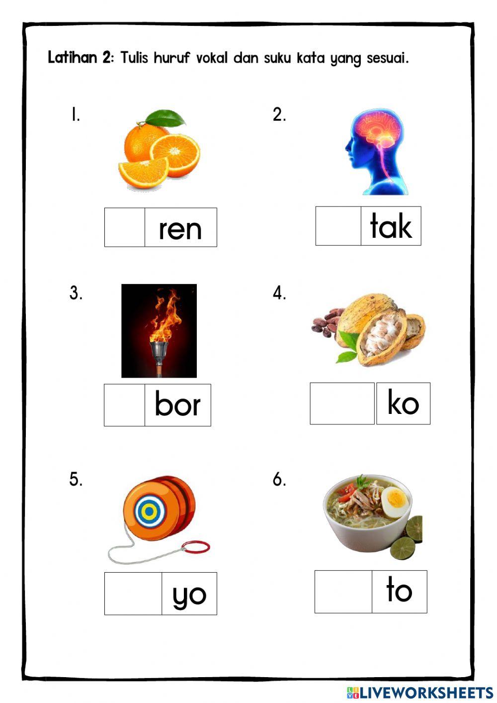 Perkataan KV+KV Vokal O (Bahagian 2) Perkataan KV+KV Vokal O (Bahagian 2)