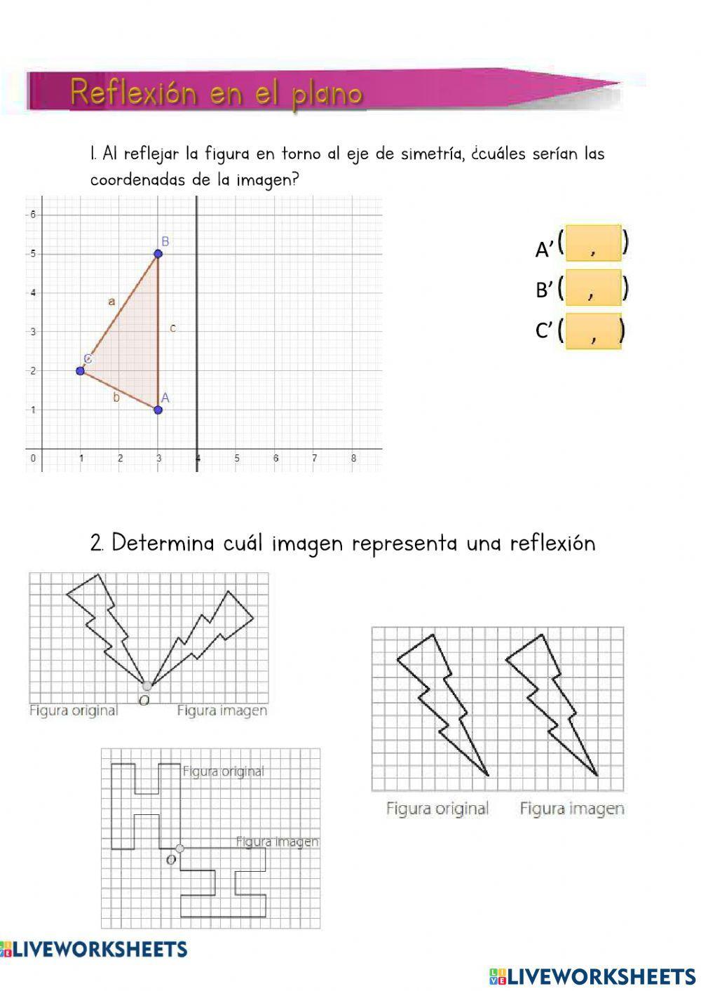 Reflexión de figuras