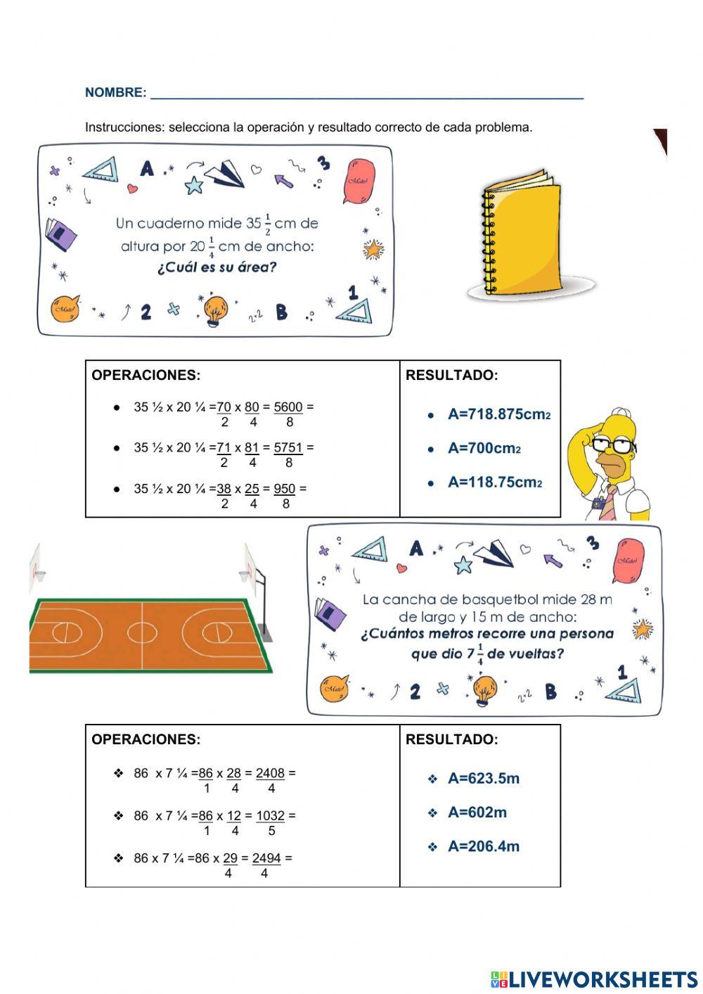 Multiplicación de fracciones