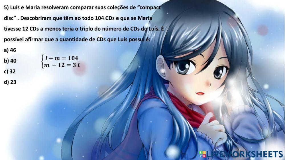 Sistema de equações do 1° grau