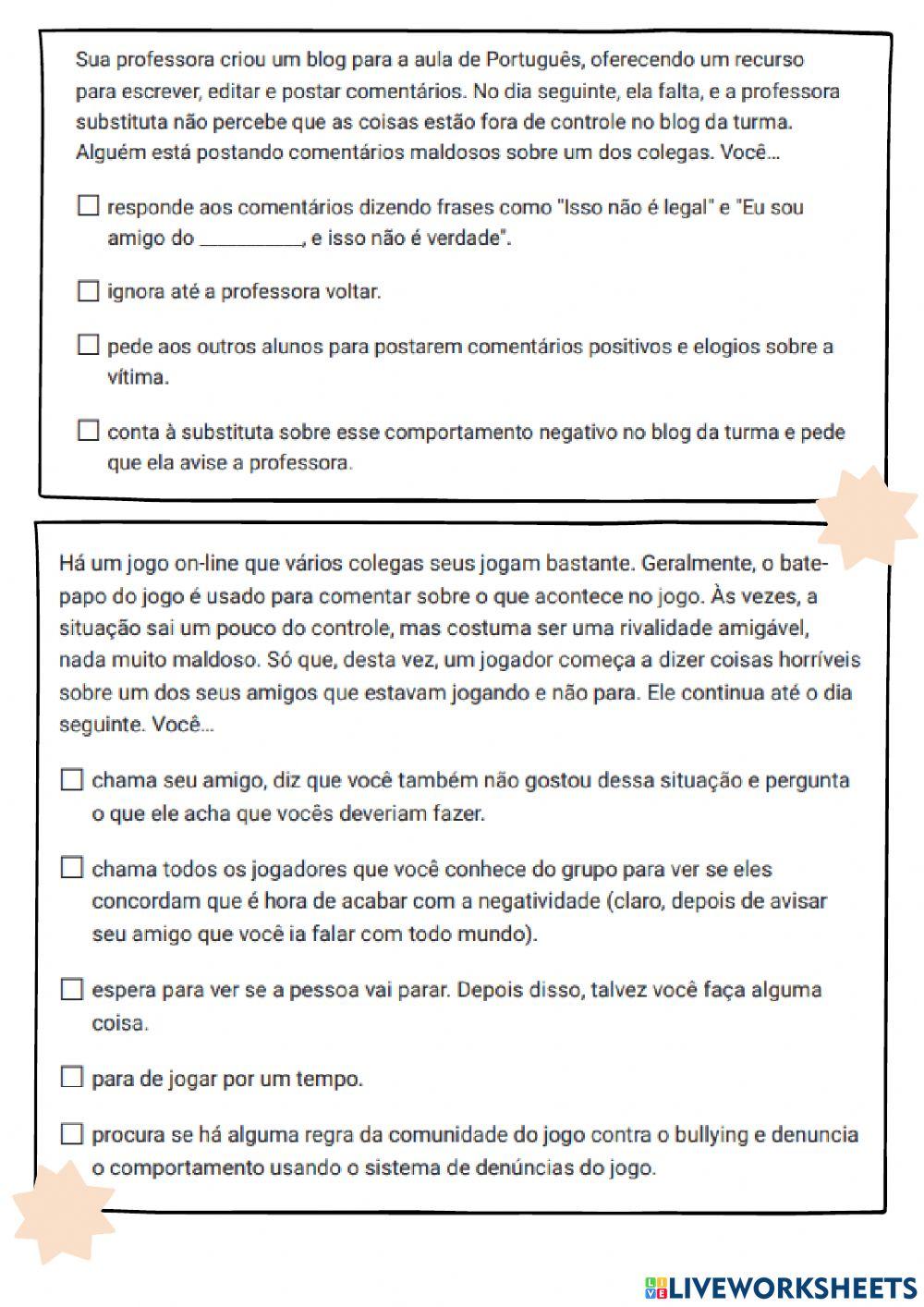 Seja gentil na Internet.