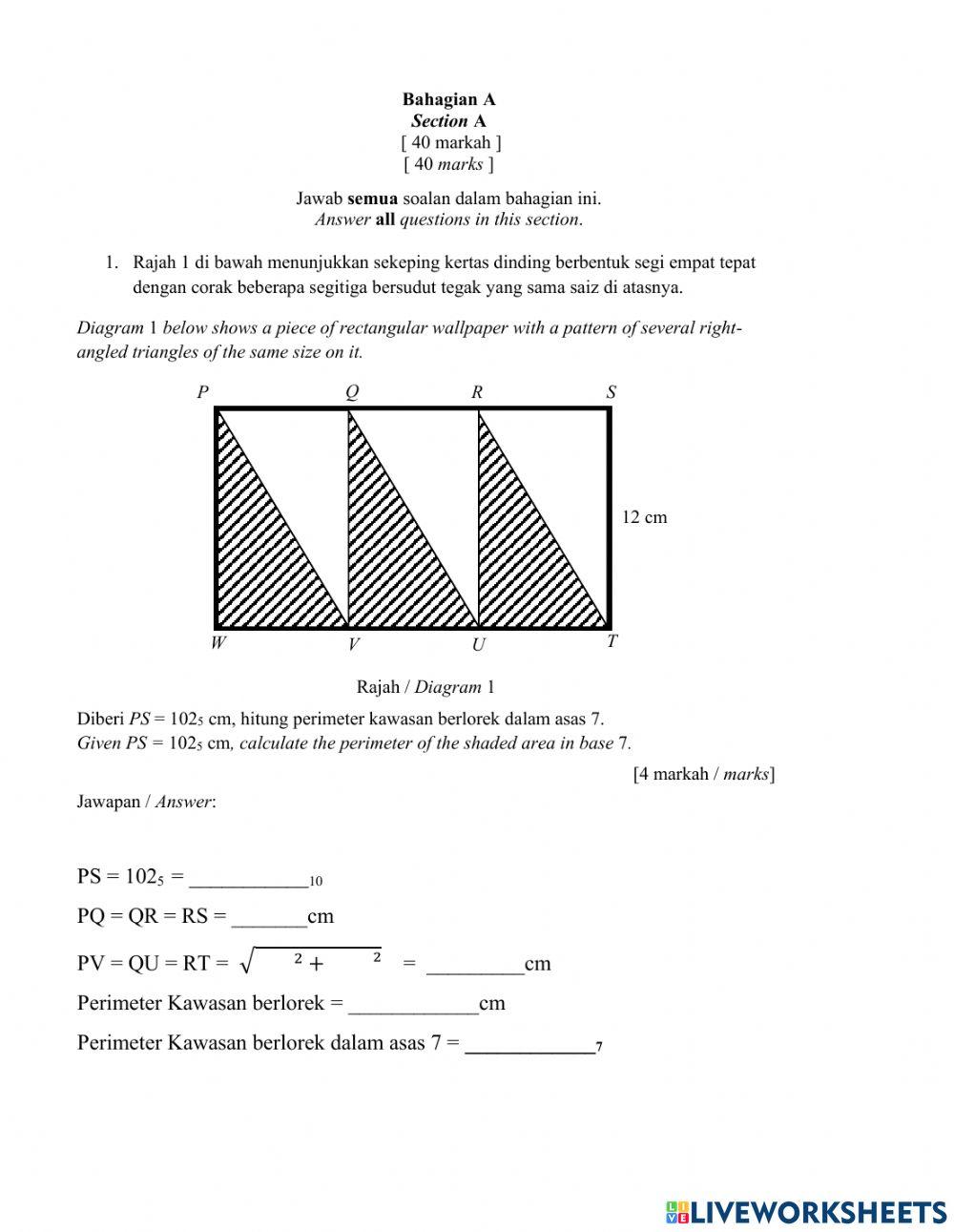 PENTAKSIRAN PERCUBAAN NO.1 HINGGA 6