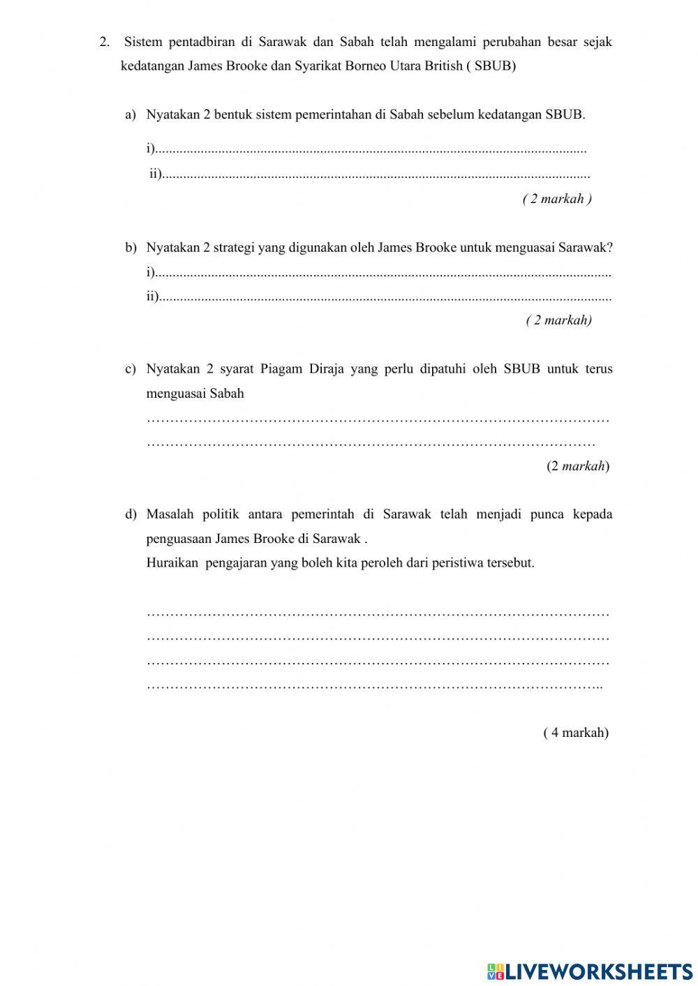 UJIAN PENGESANAN PdPR SEJARAH TINGKATAN 3 2021