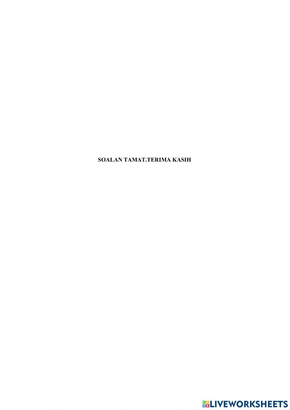 UJIAN PENGESANAN PdPR SEJARAH TINGKATAN 3 2021