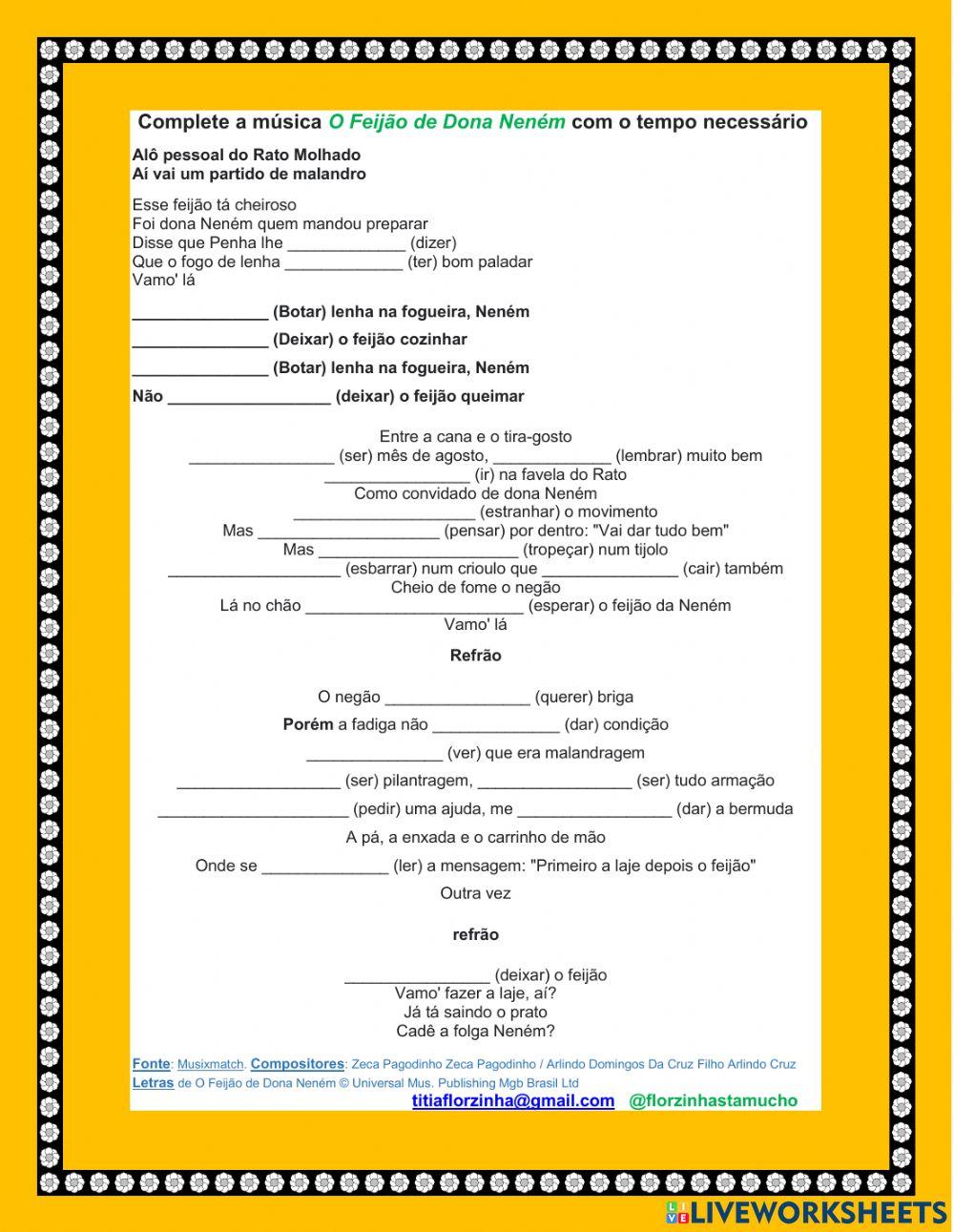 O feijão de Dona Neném