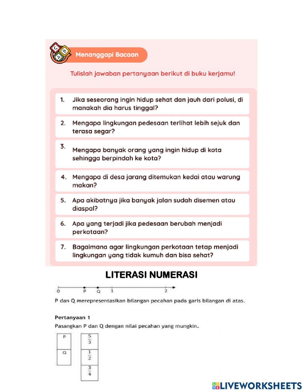 Lkpd literasi DAN NUMERASI kelas 5 seri akm 3