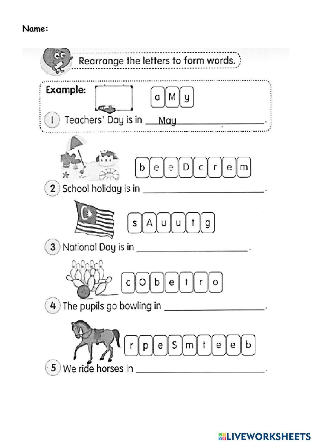 English For Year 4 Free Resources