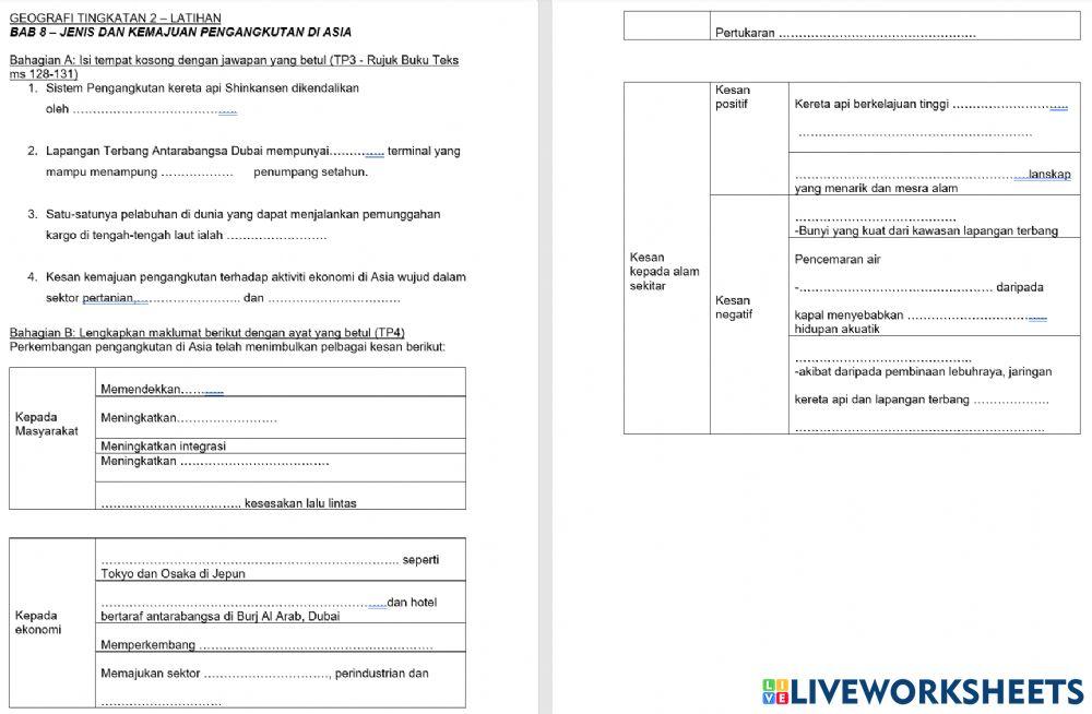 Kemajuan Pengangkutan di Asia