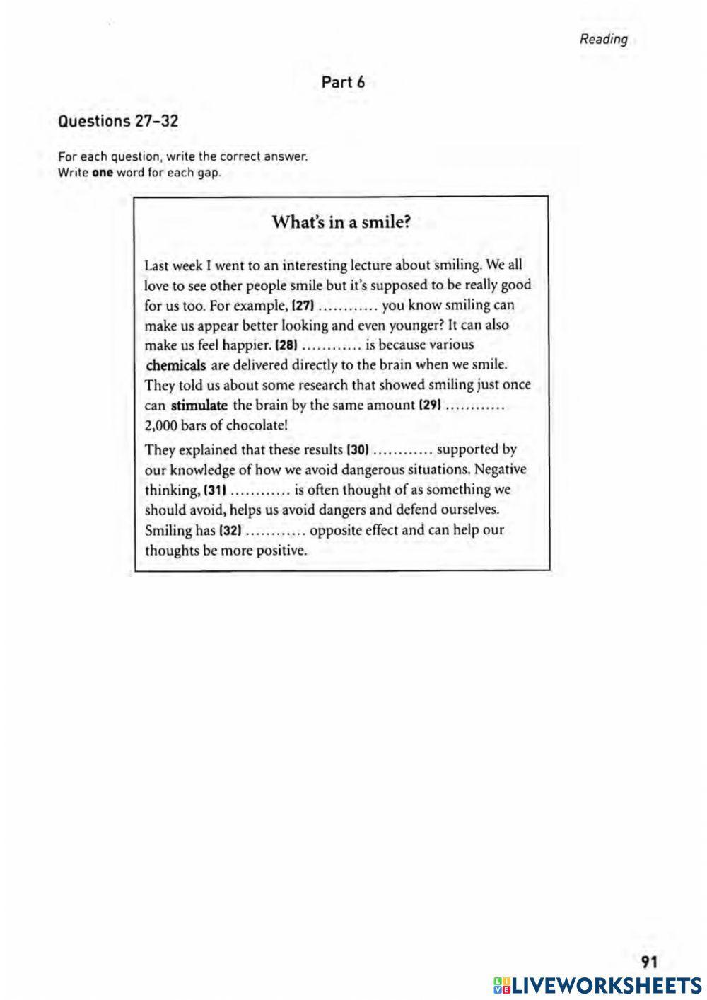 Collins 4 reading part 6