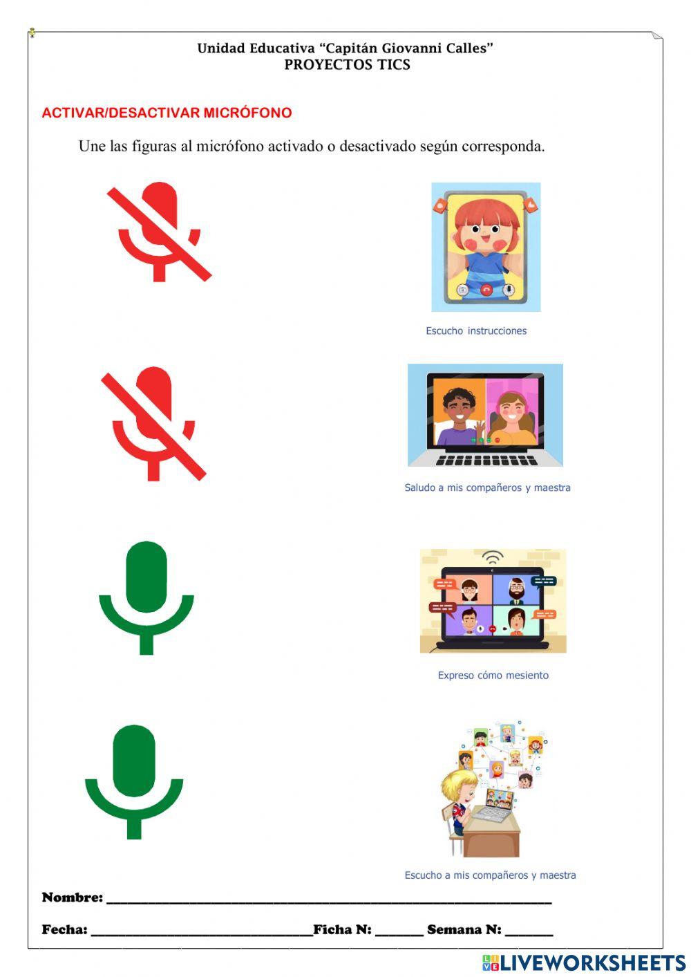 Activar-desactivar micrófono