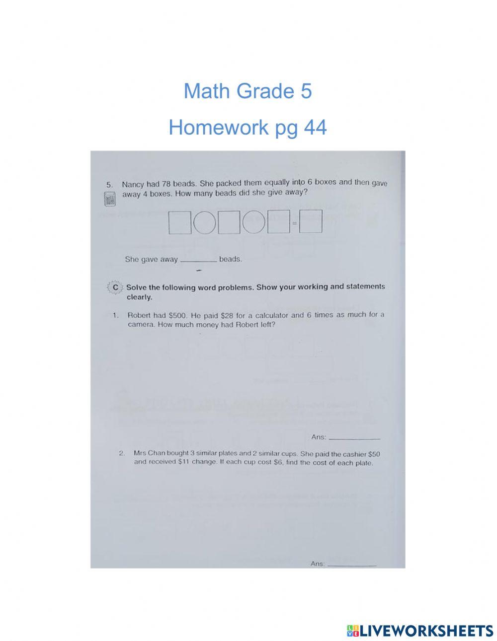 Math pg 44