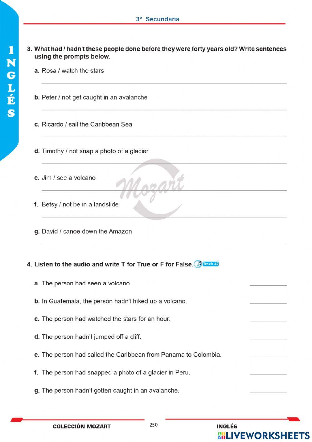 Unidad 7 - Inglés 3°