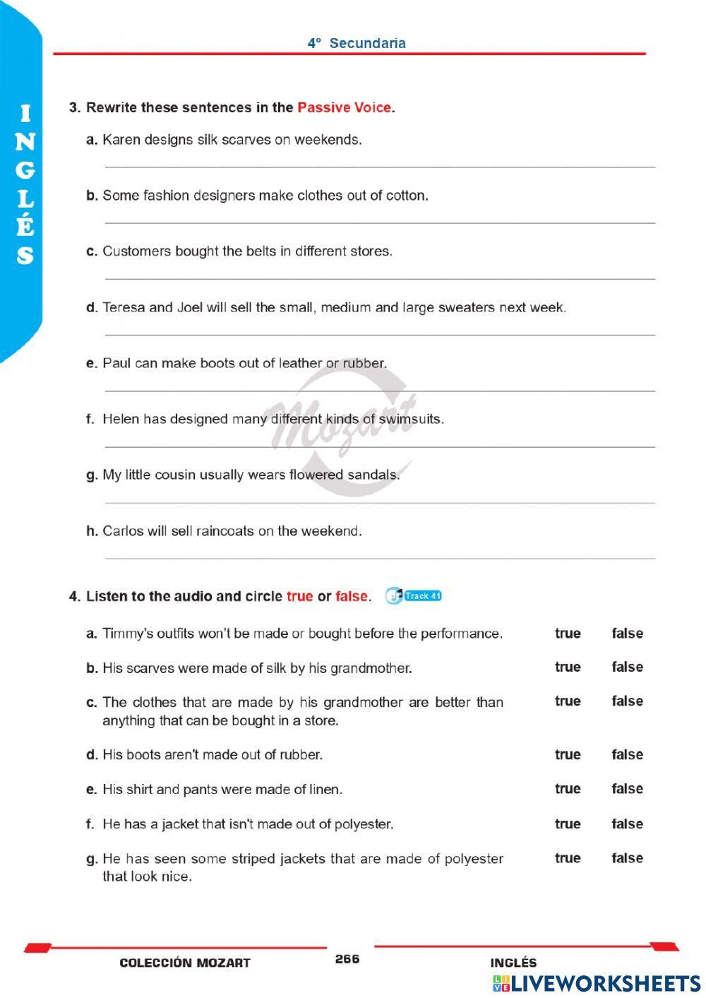 Unidad 7 - Inglés 4°