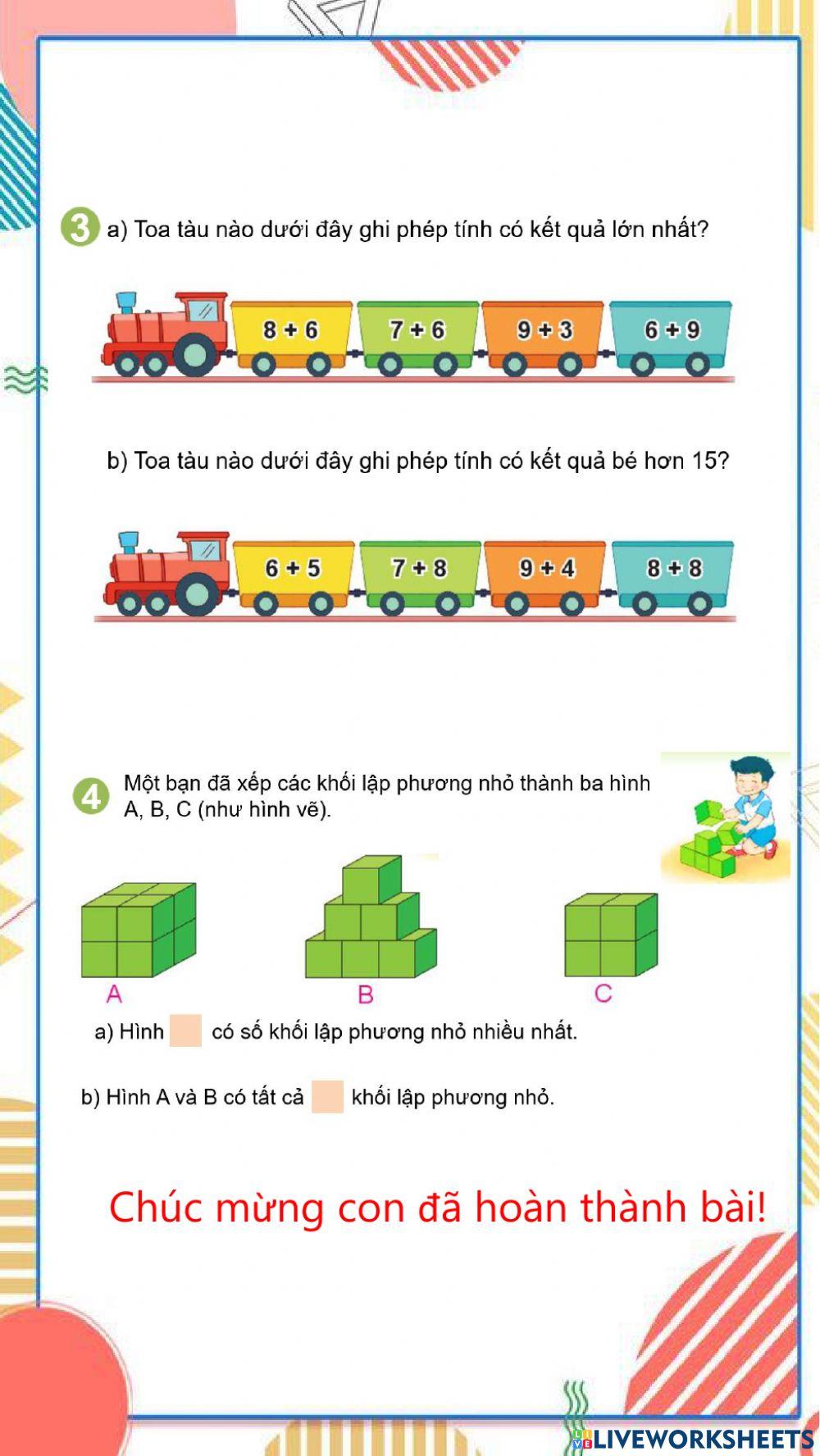 Toán Luyện tập chung trang 38 - 39