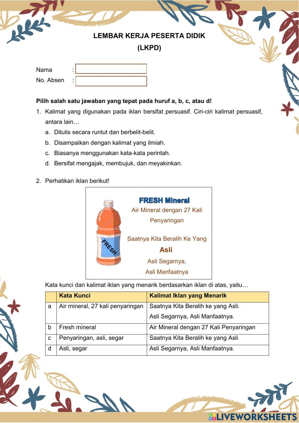 Kelas 5, Tema 3, Subtema 1, Pembelajaran 2