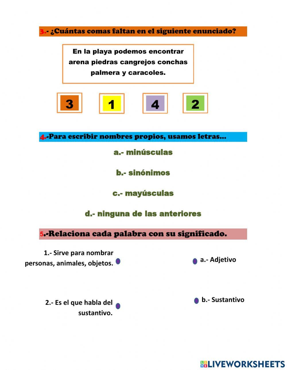 Evaluación de lengua y literatura
