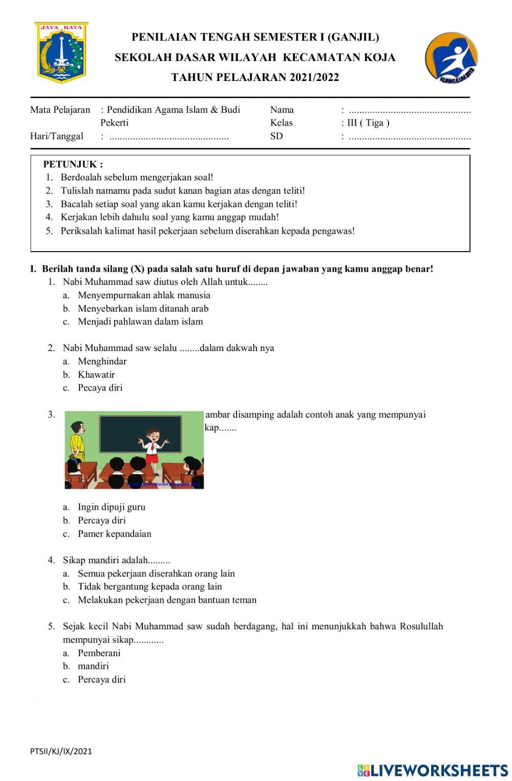 Pend agama islam kelas 3