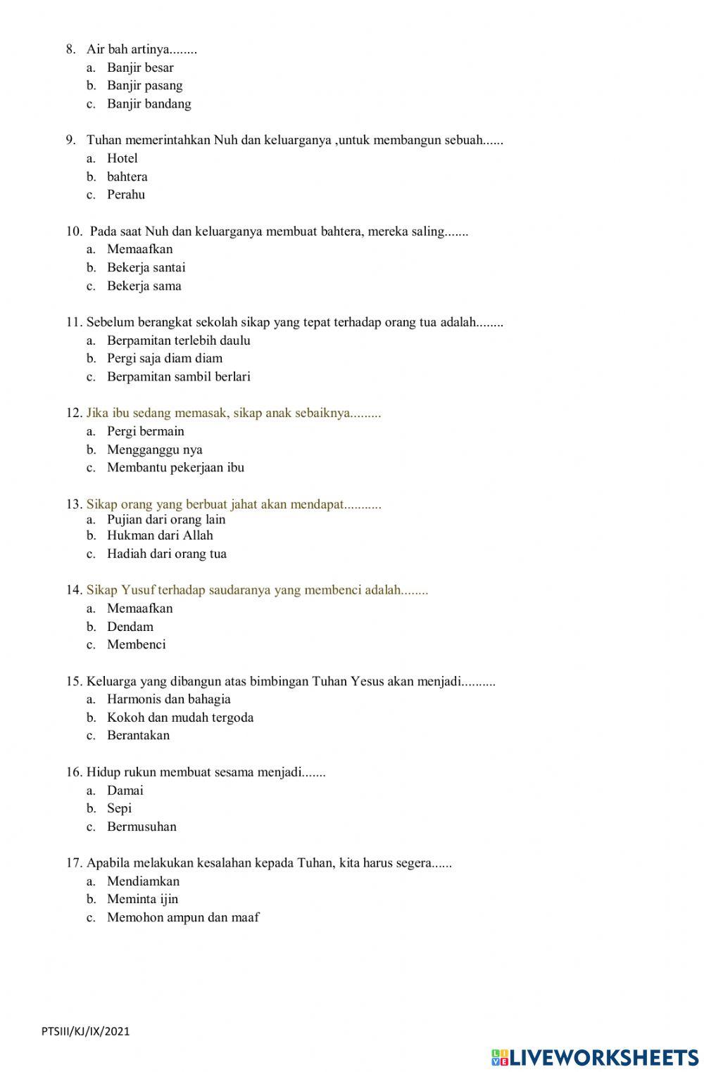 Pend agama kristten kelas 3