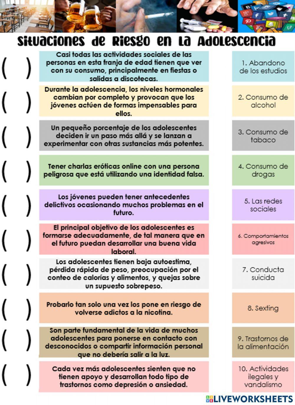 Situaciones de Riesgo en la Adolescencia